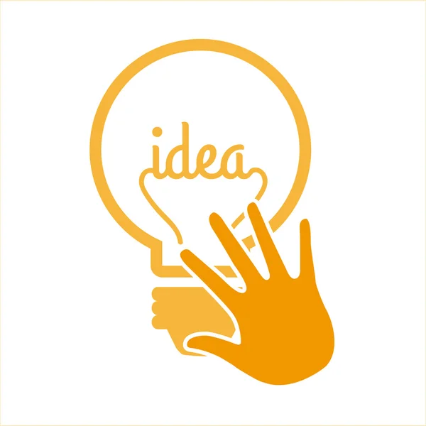 Bulb idea design — Stock Vector