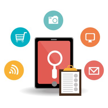 Teknoloji tasarım, vektör çizim.