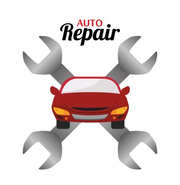 Garage design, vector illustration.