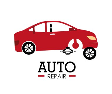 Garage design, vector illustration.