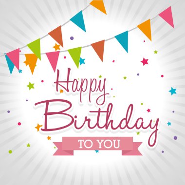 Mutlu yıllar, vektör illüstrasyonu.