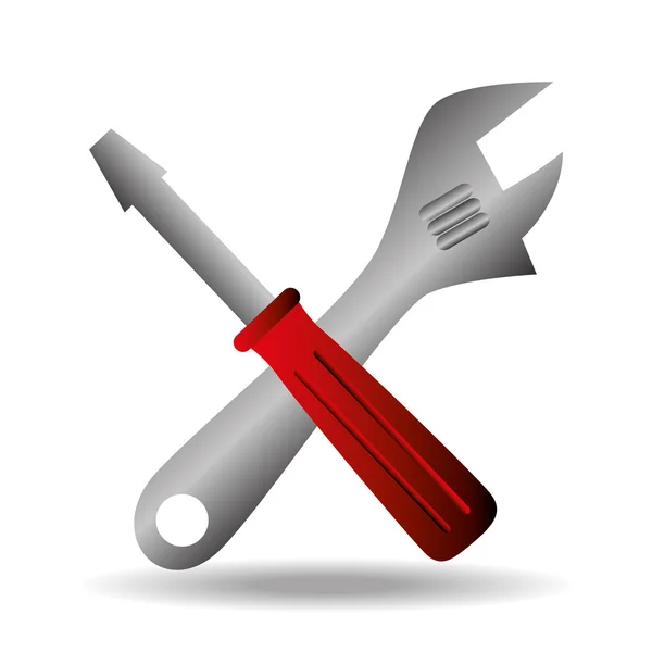 Tools design, vector illustration. — 스톡 벡터