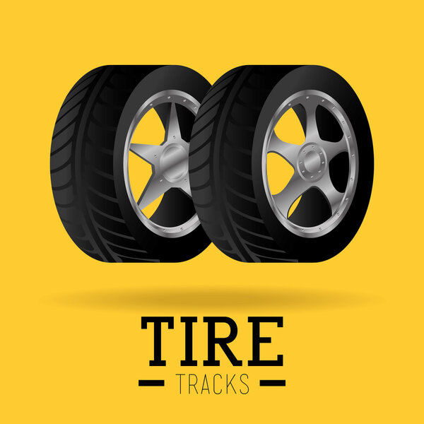 Tire design, vector illustration.