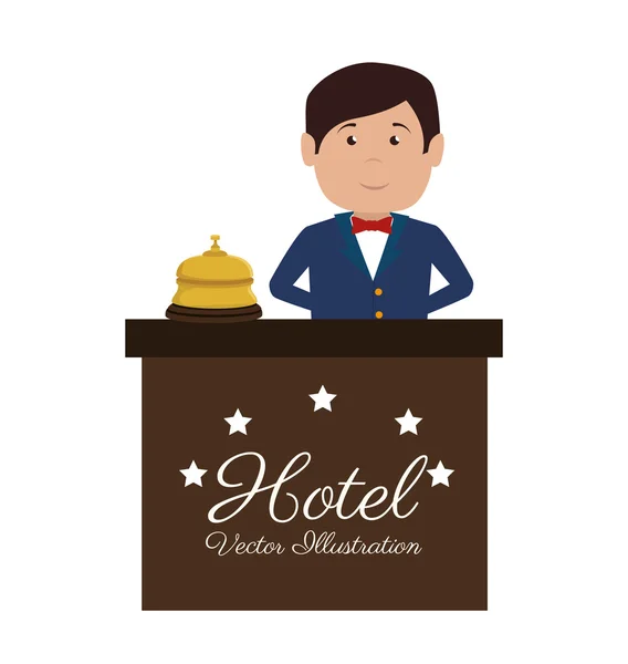 Hotell design, vektor illustration. — Stock vektor