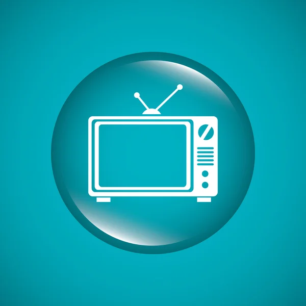 Conception TV, illustration vectorielle . — Image vectorielle