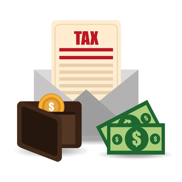 Tax design, vector illustration. — Stock Vector