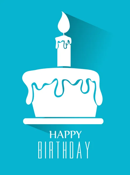Grattis på födelsedagen design, vektor illustration. — Stock vektor