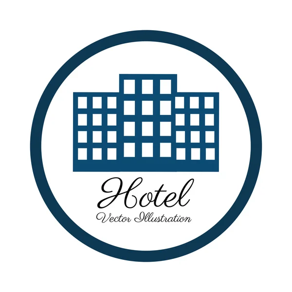 Diseño del hotel, ilustración vectorial . — Archivo Imágenes Vectoriales