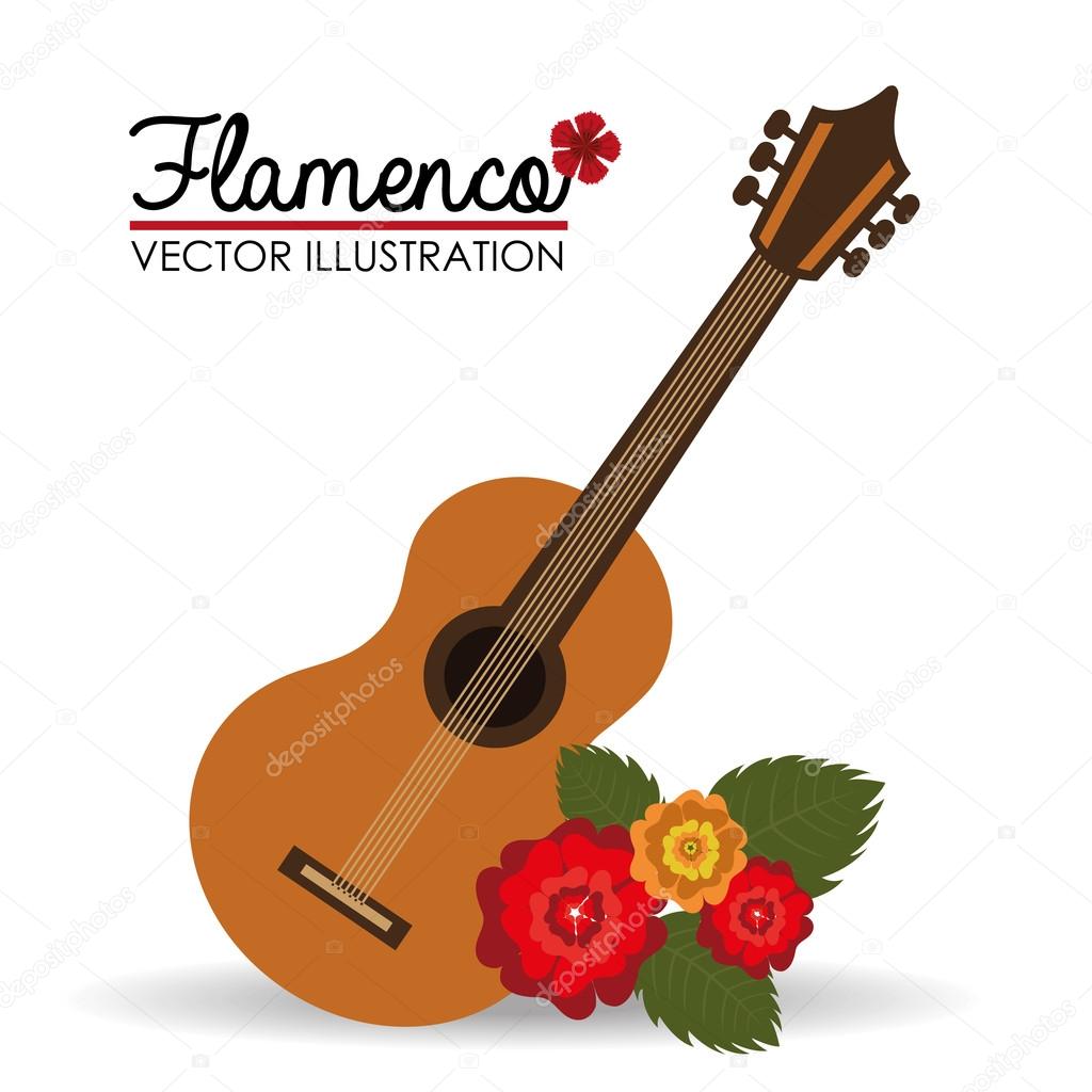 Flamenco design, vector illustration.