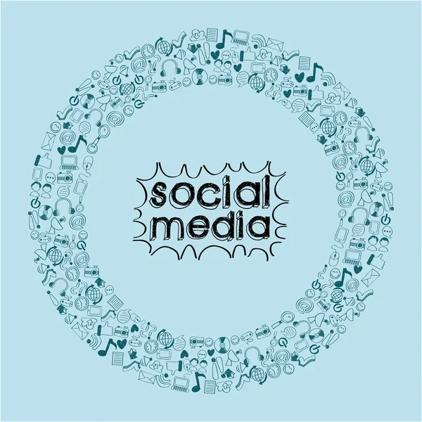 Redes sociales — Archivo Imágenes Vectoriales