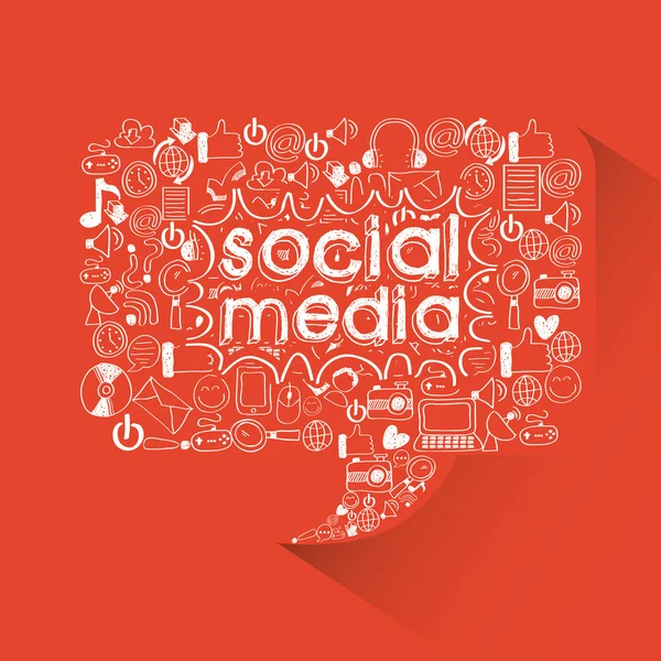 Social media — Vettoriale Stock