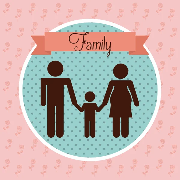 Family love — Stock Vector