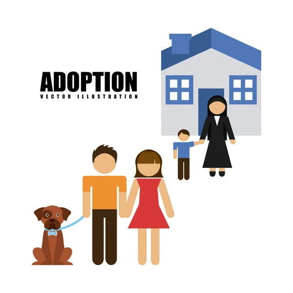 Agence d'adoption — Image vectorielle