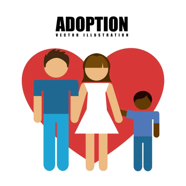 Concept d'adoption — Image vectorielle