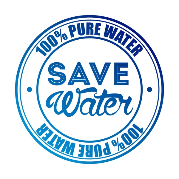 Wasser sparen — Stockvektor