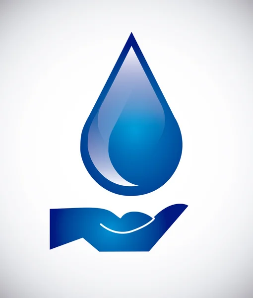 Salva l'acqua — Vettoriale Stock