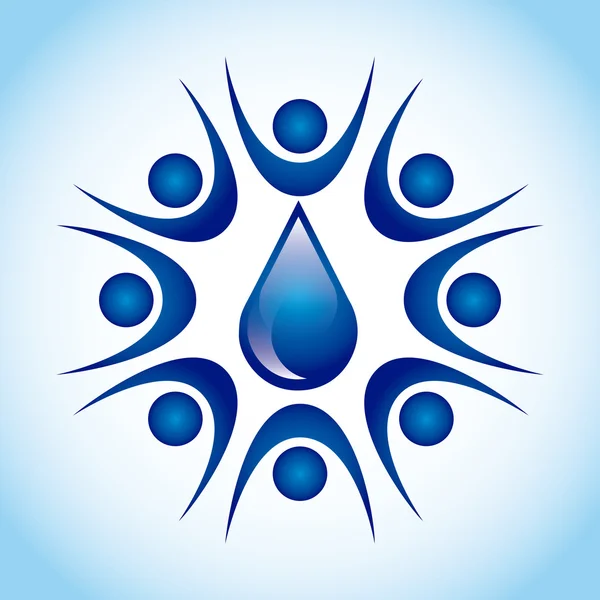 A vízmegtakarítás — Stock Vector