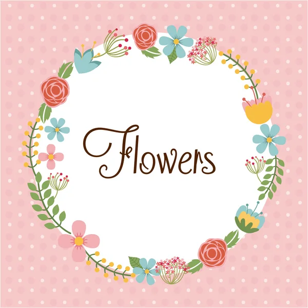 花の装飾 — ストックベクタ
