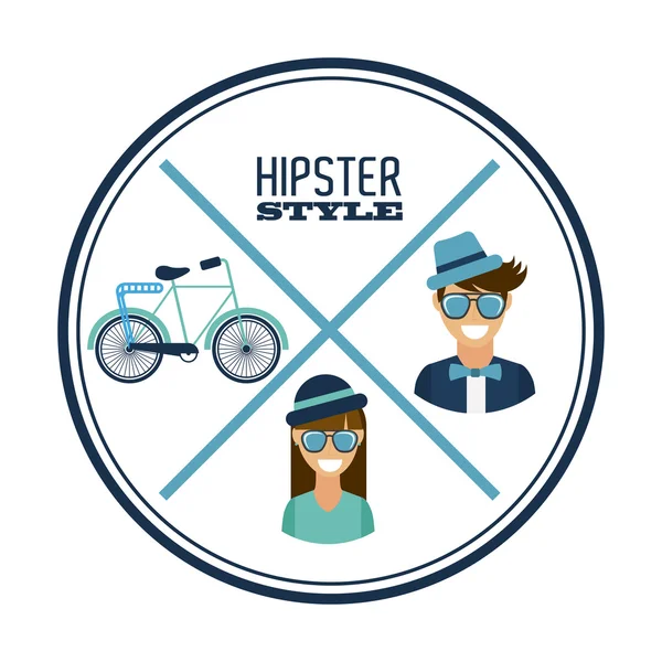 Estilo de vida hipster — Vetor de Stock