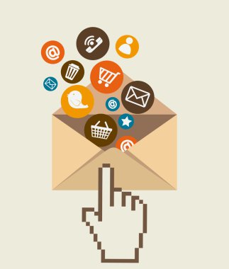 Teknoloji tasarım, vektör çizim.