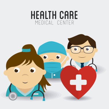 Tıbbi tasarım, vektör çizim.