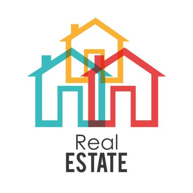 Gayrimenkul tasarımı, vektör çizim.