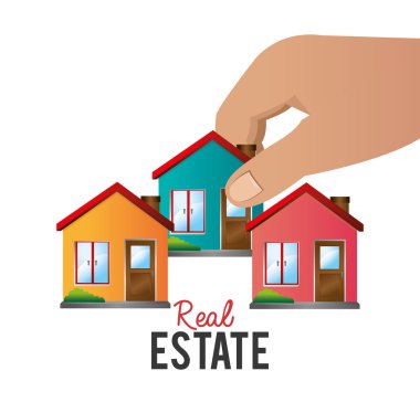 Gayrimenkul tasarımı, vektör çizim.