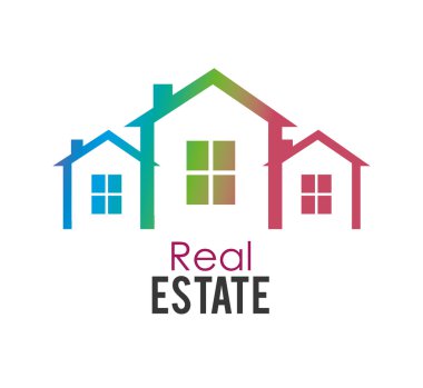 Gayrimenkul tasarımı, vektör çizim.