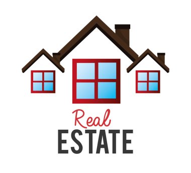 Gayrimenkul tasarımı, vektör çizim.