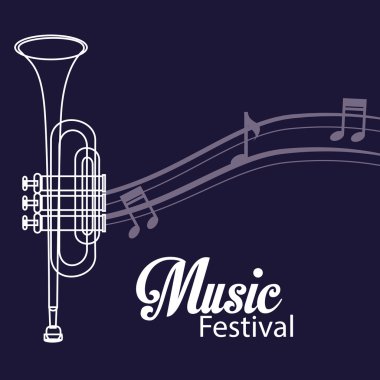 Müzik tasarımı, vektör çizim.