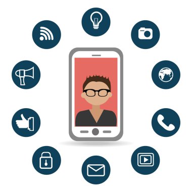 Teknoloji tasarım, vektör çizim.