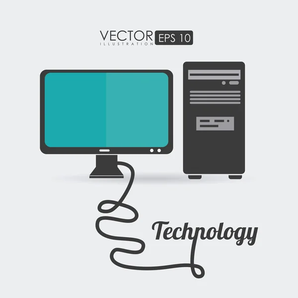Diseño tecnológico, ilustración vectorial . — Archivo Imágenes Vectoriales