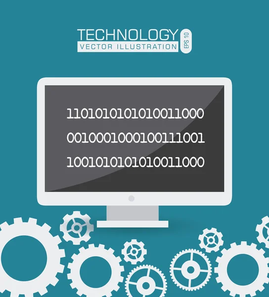 Progettazione tecnologica, illustrazione vettoriale . — Vettoriale Stock