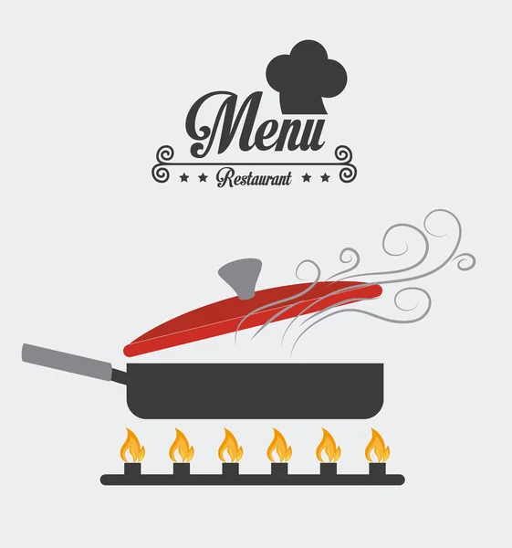 Diseño del restaurante, ilustración vectorial . — Vector de stock