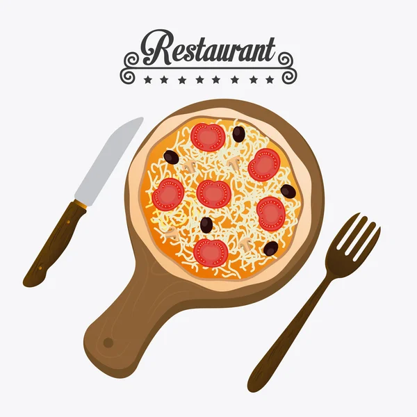 Restaurant design, vector illustration. — Stock Vector