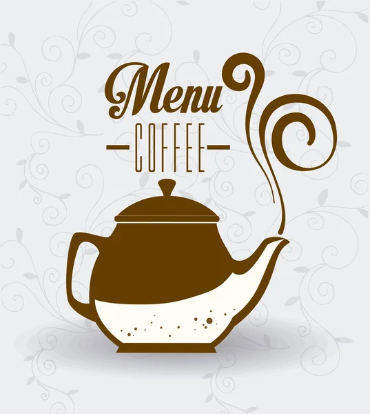 Conception de café, illustration vectorielle . — Image vectorielle