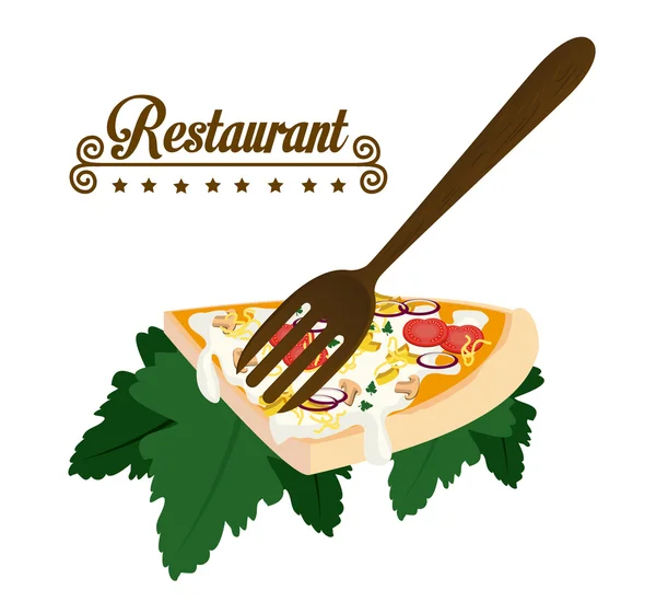 Restaurant design, vector illustration. — Stock Vector