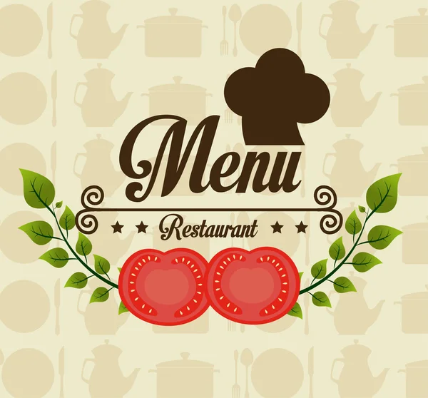 Diseño del restaurante, ilustración vectorial . — Vector de stock