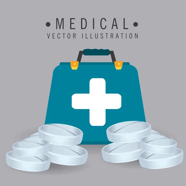 Medicinsk design, vektor illustration. — Stock vektor