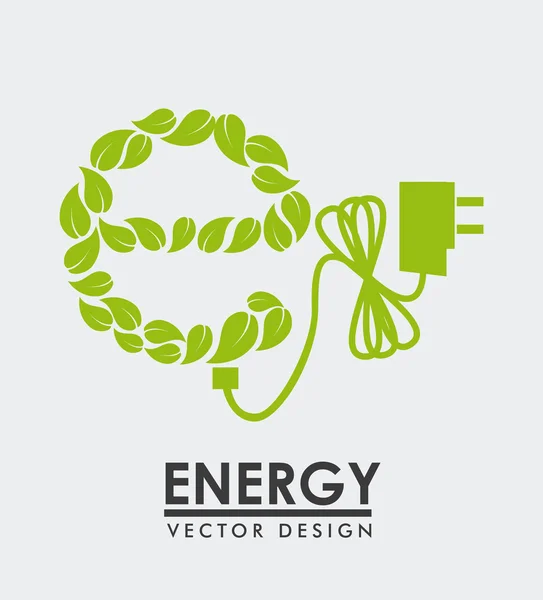 Ökologie Design, Vektorillustration. — Stockvektor
