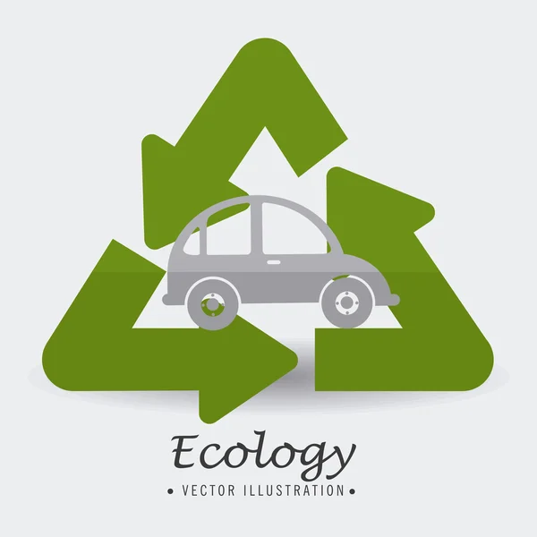 Ecologie ontwerp, vectorillustratie. — Stockvector