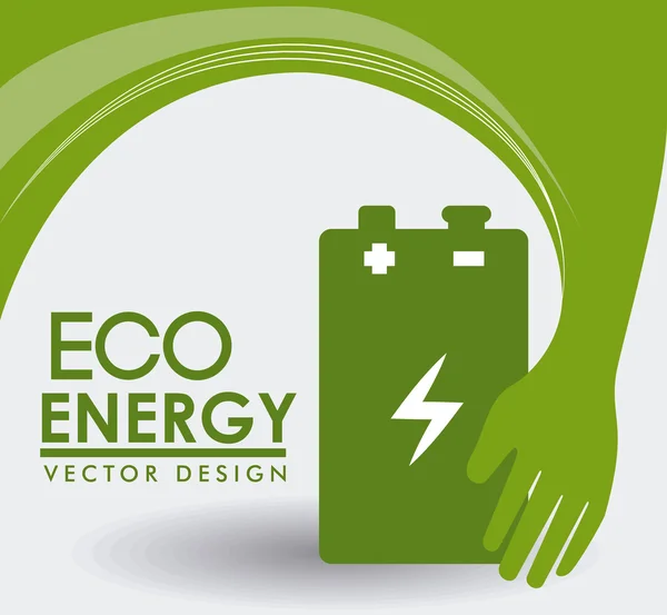 Ecologie ontwerp, vectorillustratie. — Stockvector