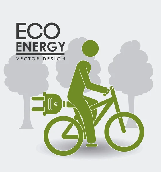 Ecology design, vector illustration. — Stock Vector