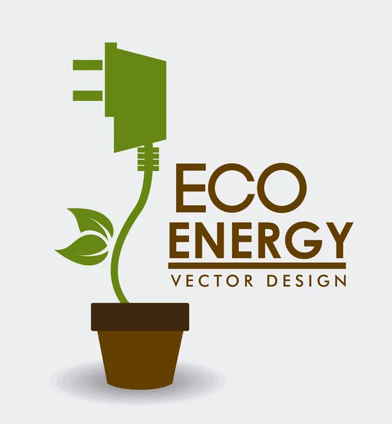 Diseño ecológico, ilustración vectorial . — Vector de stock