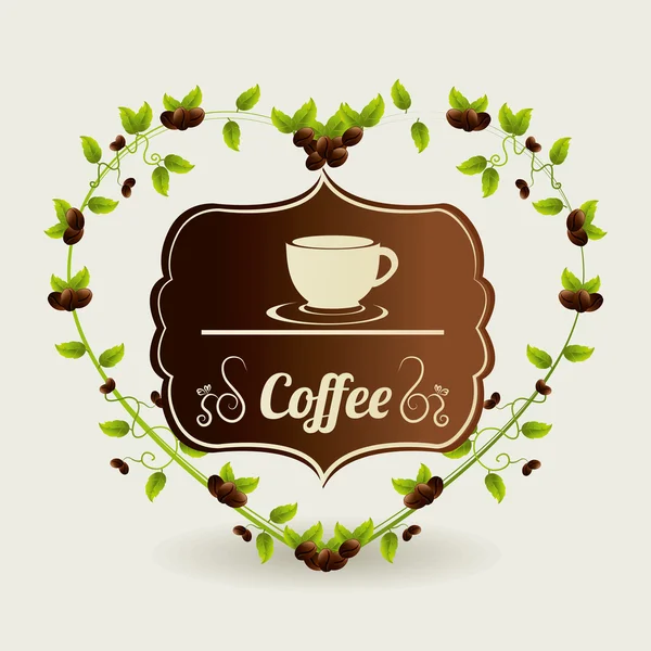 Diseño del café, ilustración vectorial . — Vector de stock