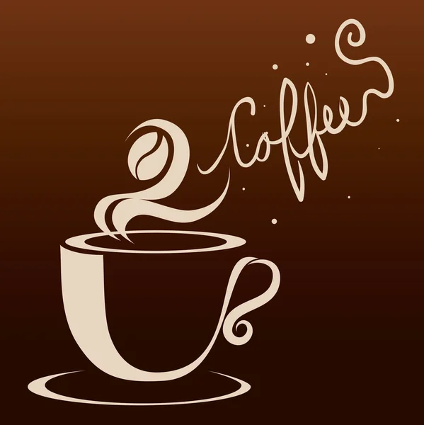 Diseño del café, ilustración vectorial . — Vector de stock