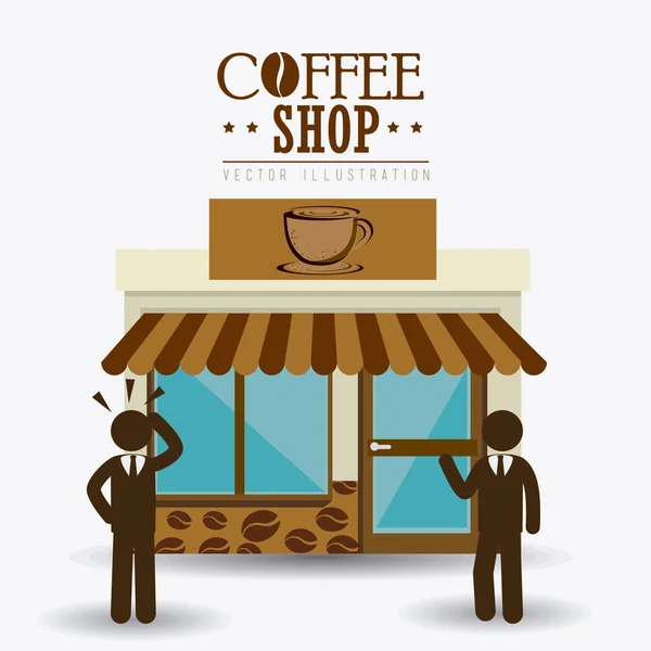 Diseño del café, ilustración vectorial . — Vector de stock