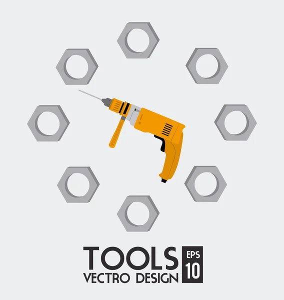 Herramientas de diseño, ilustración vectorial . — Vector de stock