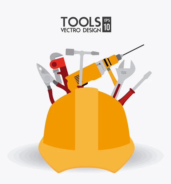 Tools design, vector illustration. — Stok Vektör