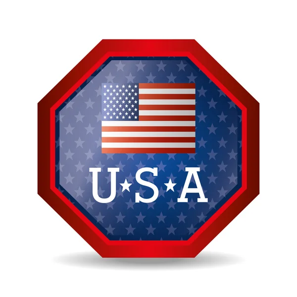 USA design, vector illustration. — Stock Vector